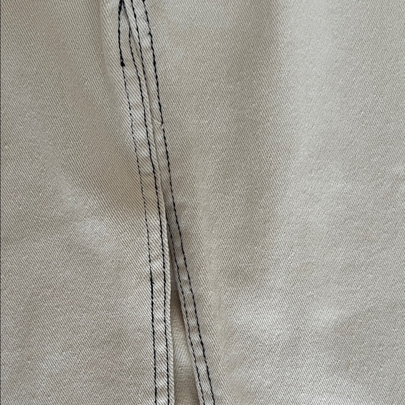 Miou Muse Beige Women's High Rise Cargo Midi Skirt - Picture 10 of 10